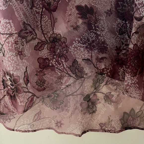 Early 90s Mauve Floral 2pc Set
